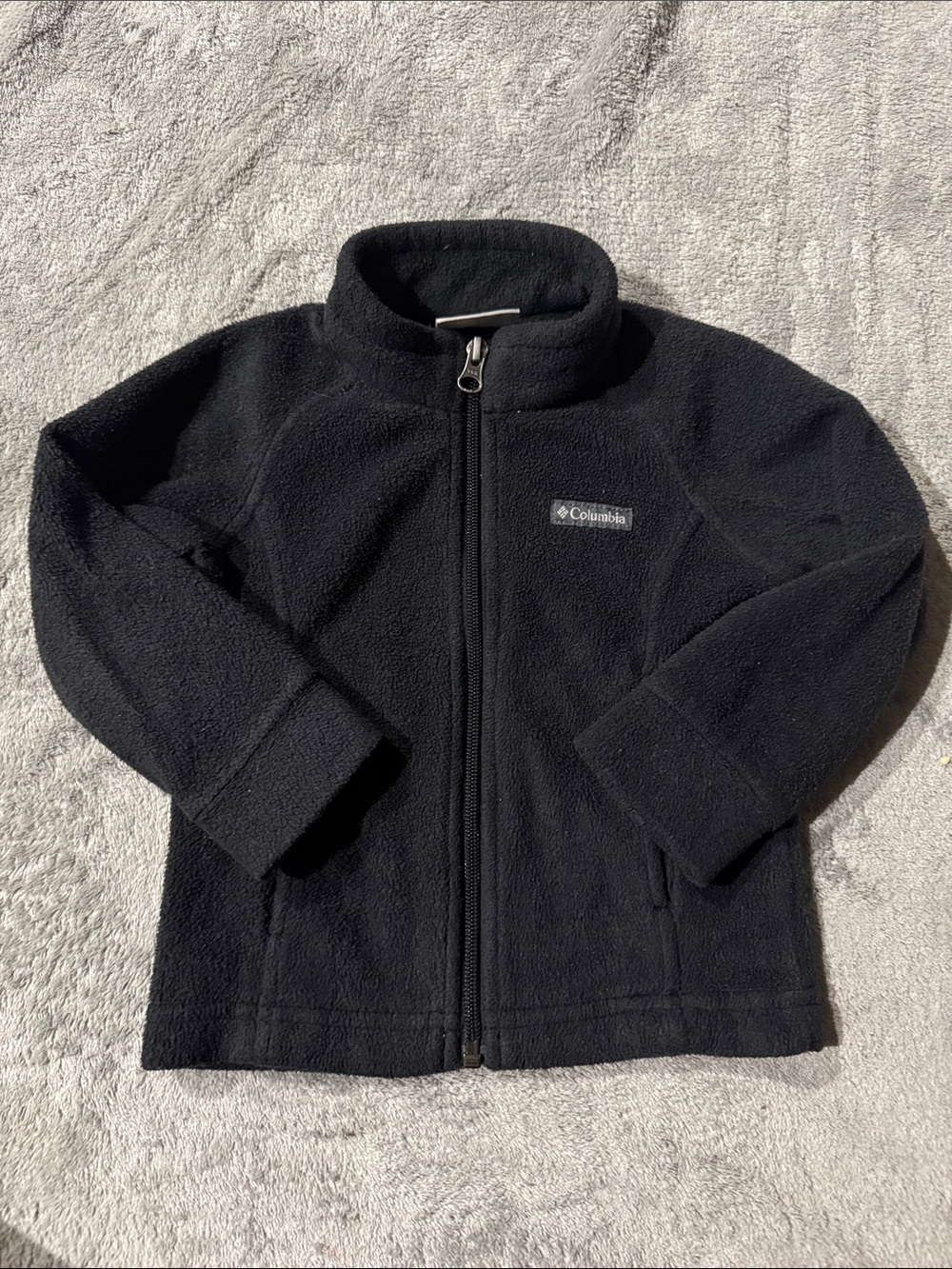 Columbia Kids Black Full-Zip Fleece Jacket